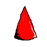 red cone